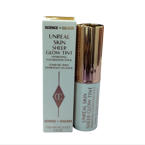 Charlotte Tilbury Unreal Skin Sheer‎ Glow Tint Hydrating Foundation Stick #9 TAN - Picture 2 of 3